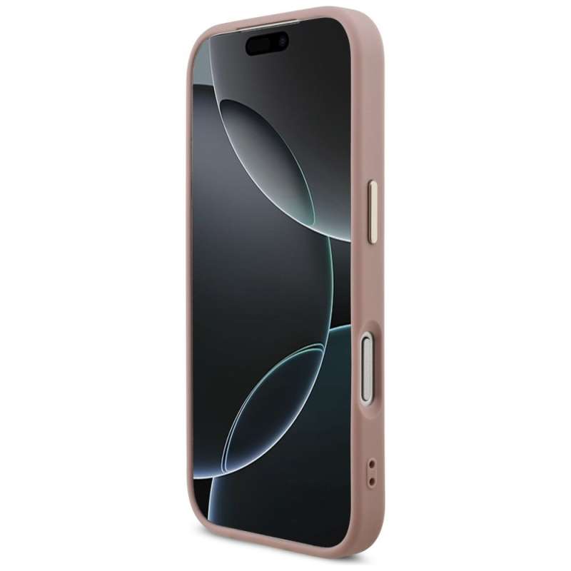 SPOTT-GR GUESS - Θήκη για Apple iPhone 17 Pro (Fixed Glitter Big 4G Metal Frame) - Ροζ