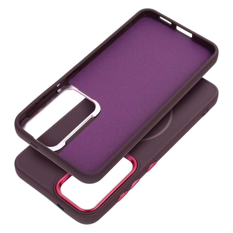 SPOTT-GR Frame Mag Case - Θήκη με Υποστήριξη MagSafe για Samsung Galaxy S26 Edge σε Μωβ Χρώμα