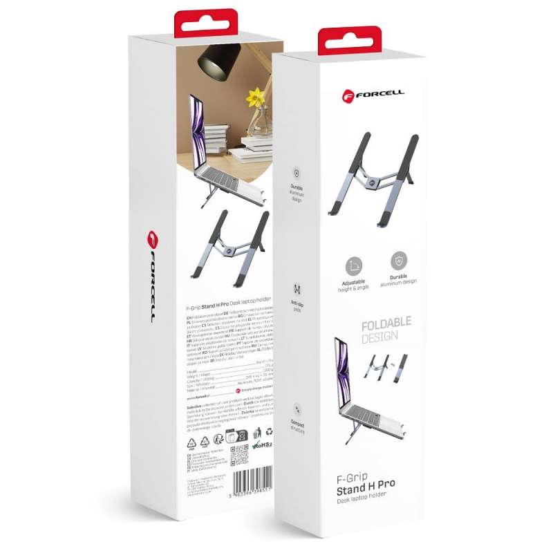 SPOTT-GR Forcell F-Grip Fold Stand H Pro - Βάση Γραφείου για Laptop - Γκρι