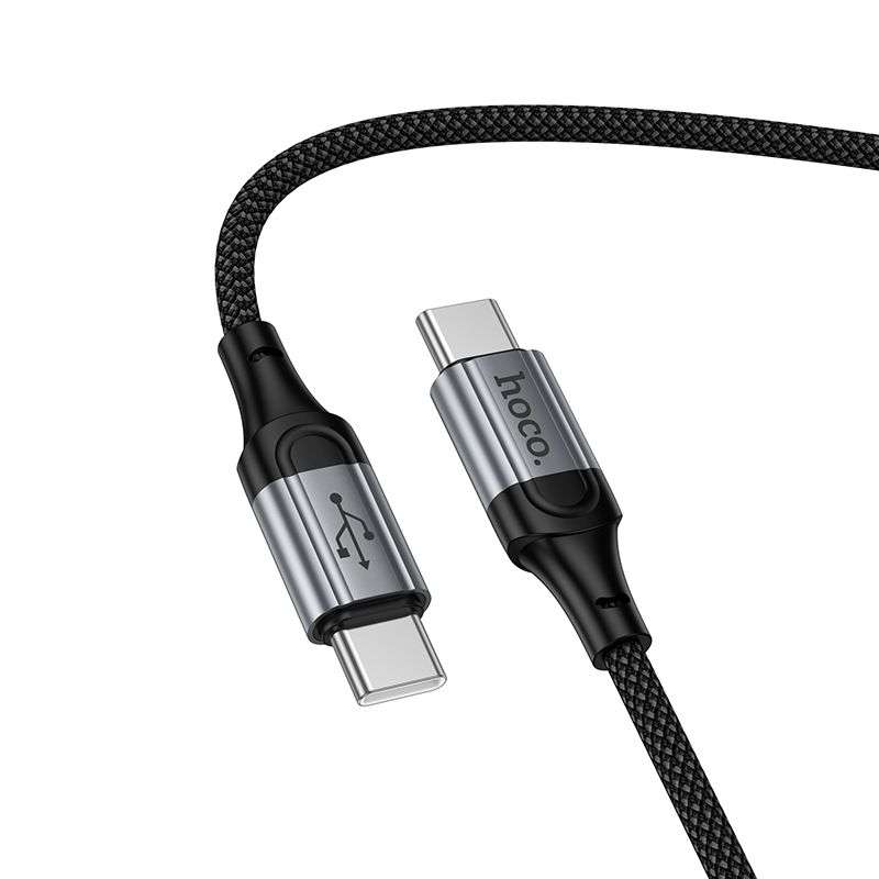 SPOTT-GR Hoco X121 - Καλώδιο Type-C σε Type-C PD 60W 1.5m - Μαύρο