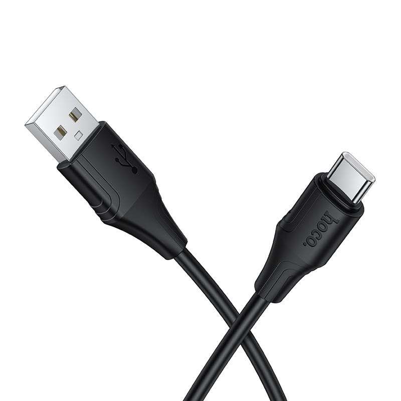 SPOTT-GR Hoco X124 - Καλώδιο USB-A σε Type-C 3A 1m σε Μαύρο Χρώμα
