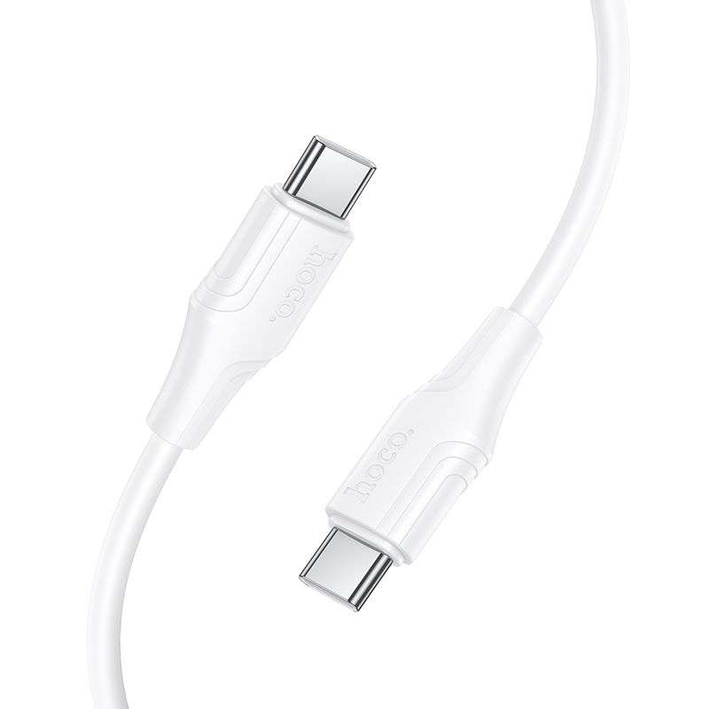 SPOTT-GR Hoco X124 - Καλώδιο Type-C σε Type-C 3A 60W 1m - Άσπρο