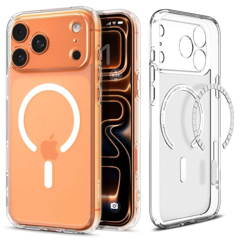 SPOTT-GR Spigen Ultra Hybrid - Διάφανη Θήκη με Υποστήριξη MagSafe για Apple iPhone 17 Pro Max - Άσπρη
