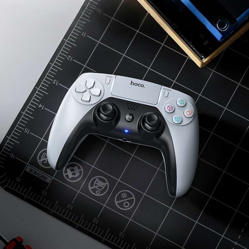 SPOTT-GR Hoco GA1 - Ασύρματο Χειριστήριο Συμβατό με PS4 / PS5 / PC - Άσπρο