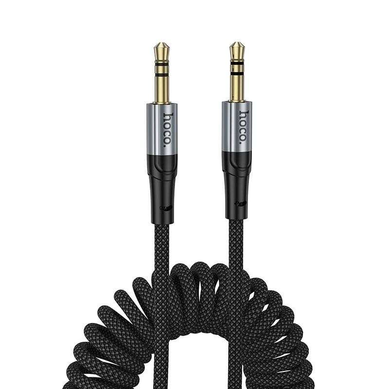 SPOTT-GR Hoco UPA33 - Καλώδιο AUX Jack 3.5mm σε Jack 3.5mm 1.5m - Μαύρο