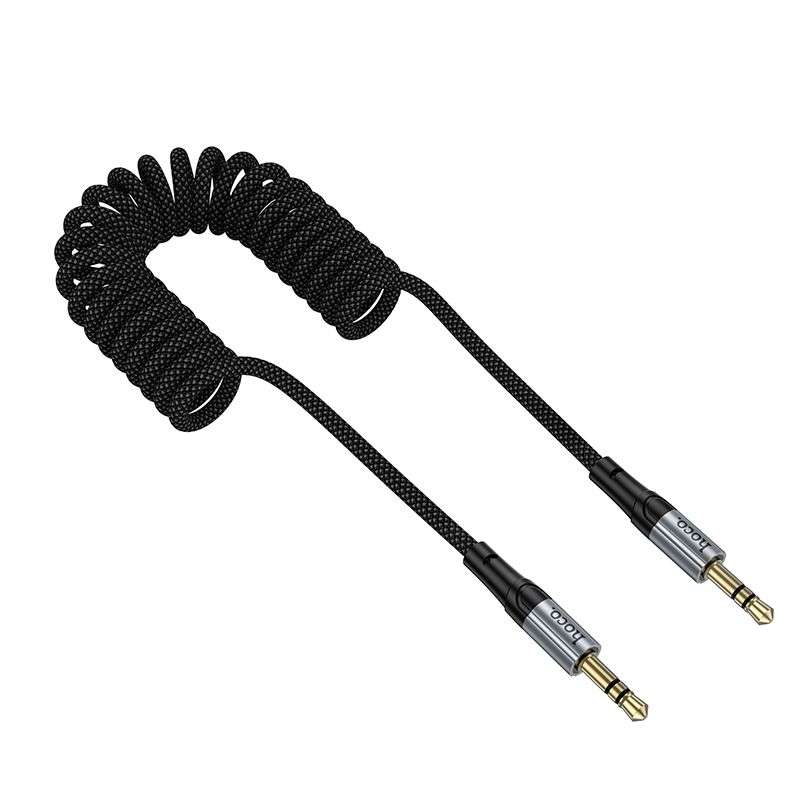 SPOTT-GR Hoco UPA33 - Καλώδιο AUX Jack 3.5mm σε Jack 3.5mm 1.5m - Μαύρο
