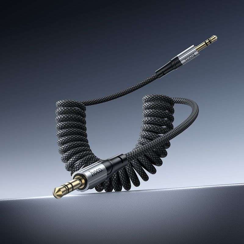 SPOTT-GR Hoco UPA33 - Καλώδιο AUX Jack 3.5mm σε Jack 3.5mm 1.5m - Μαύρο