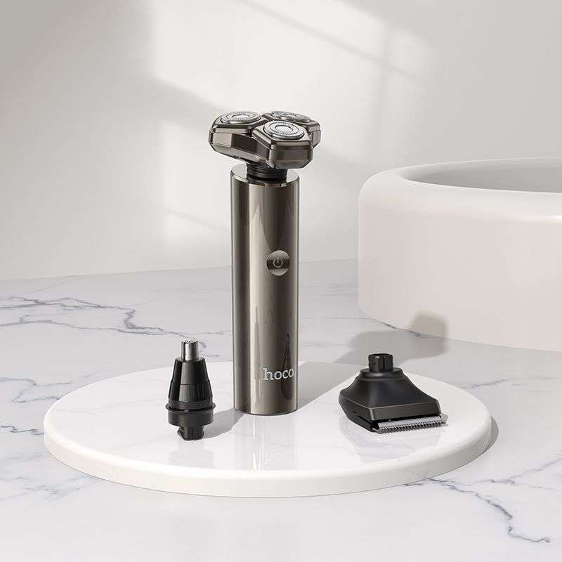 SPOTT-GR Hoco HP36 - Μηχανή 3 σε 1 με Κεφαλές Ξυρίσματος / Trimmer / Κουρέματος σε Γκρι Χρώμα