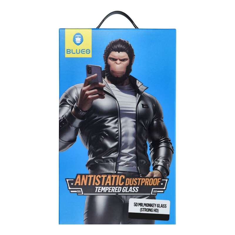 SPOTT-GR Blueo 5D Mr. Monkey Glass - Full Face Τζαμάκι Οθόνης για Samsung Galaxy A37 5G με Μαύρο Περίγραμμα (Strong Lite)