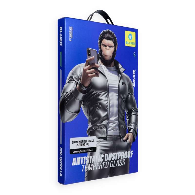 SPOTT-GR Blueo 5D Mr. Monkey Glass - Full Face Τζαμάκι Οθόνης για Samsung Galaxy A57 5G με Μαύρο Περίγραμμα (Strong Lite)