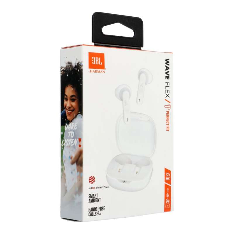 SPOTT-GR JBL Wave Flex - Ασύρματα In-Ear Ακουστικά Bluetooth σε Άσπρο Χρώμα