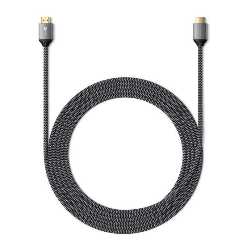 SPOTT-GR Satechi ST-8KHC2MM - Καλώδιο HDMI σε HDMI v2.1 (8K/60Hz / 4K/120Hz) 2m σε Γκρι Χρώμα