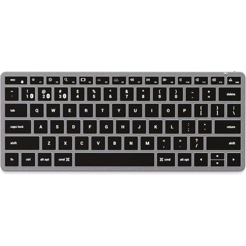 SPOTT-GR Satechi Slim X1 - Ασύρματο Πληκτρολόγιο QWERTY σε Γκρι Χρώμα
