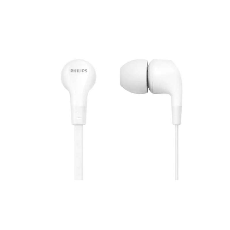 SPOTT-GR Philips TAE1105WT/00 - Ενσύρματα In-Ear Ακουστικά με Υποδοχή Jack 3.5mm σε Άσπρο Χρώμα