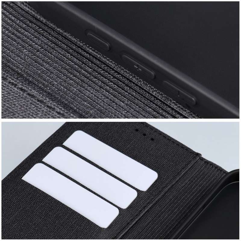 SPOTT-GR Gomma Book Case - Θήκη για Xiaomi Redmi Note 15 5G σε Μαύρο Χρώμα