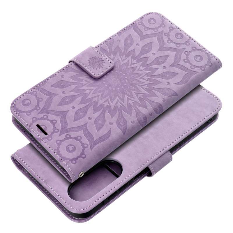 SPOTT-GR Mezzo Book Case - Θήκη για Xiaomi Redmi Note 15 Pro 5G (Σχέδιο Flower) σε Μωβ Χρώμα