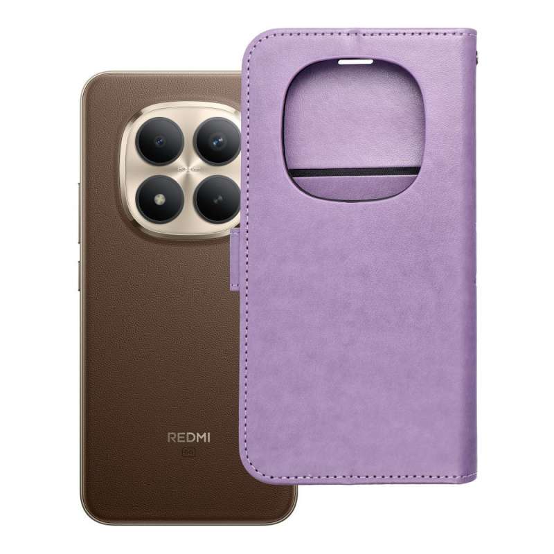 SPOTT-GR Mezzo Book Case - Θήκη για Xiaomi Redmi Note 15 Pro Plus 5G (Σχέδιο Flower) σε Μωβ Χρώμα