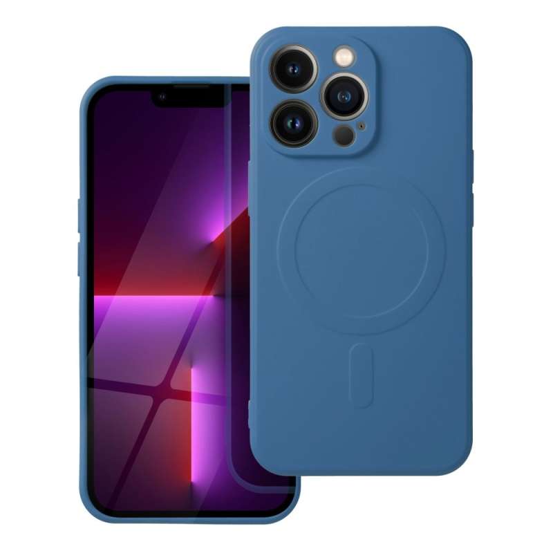 SPOTT-GR Silicone Mag Case - Θήκη Σιλικόνης με Υποστήριξη MagSafe για Samsung Galaxy A27 σε Μπλε Χρώμα