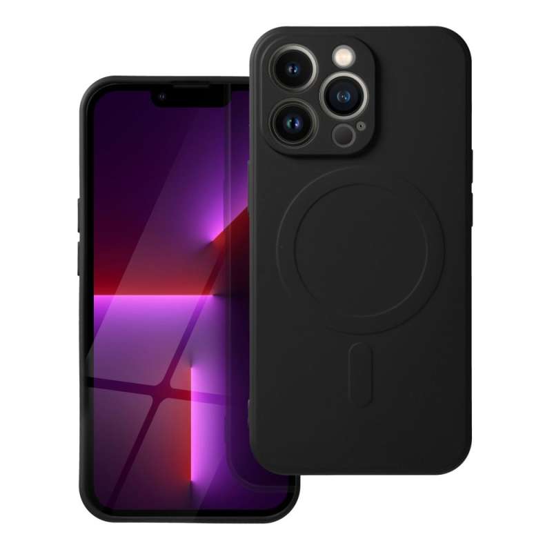 SPOTT-GR Silicone Mag Case - Θήκη Σιλικόνης με Υποστήριξη MagSafe για Samsung Galaxy A27 σε Μαύρο Χρώμα