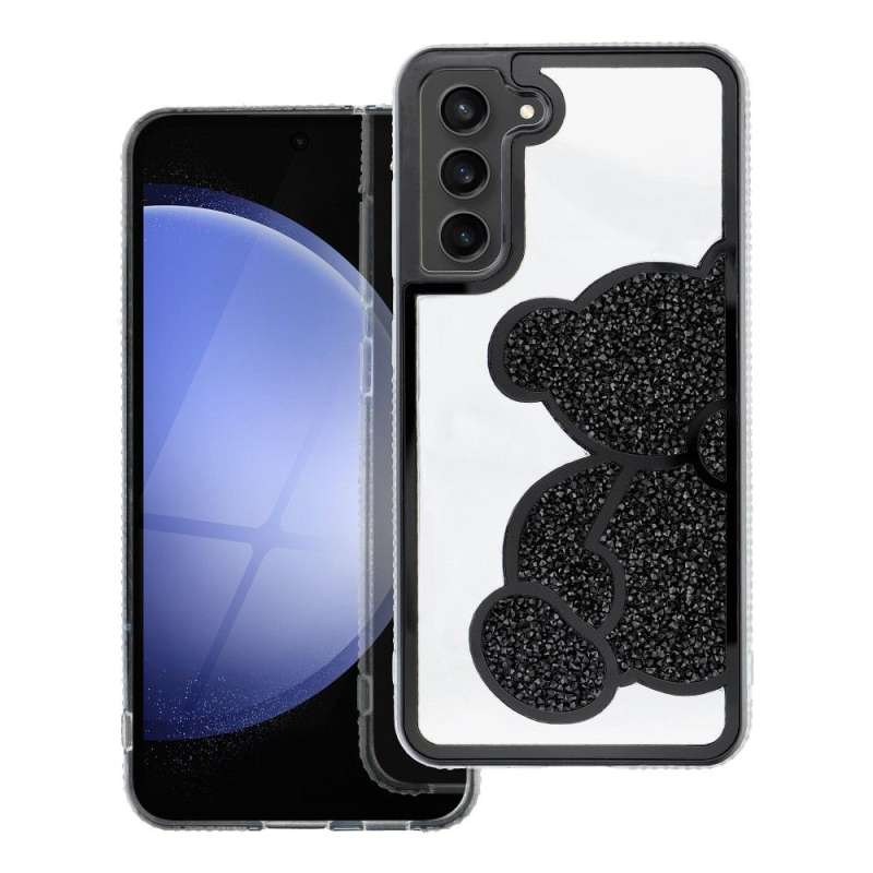 SPOTT-GR Teddy Bear Case - Θήκη με Σχέδιο Αρκουδάκι για Samsung Galaxy A27 5G σε Μαύρο Χρώμα