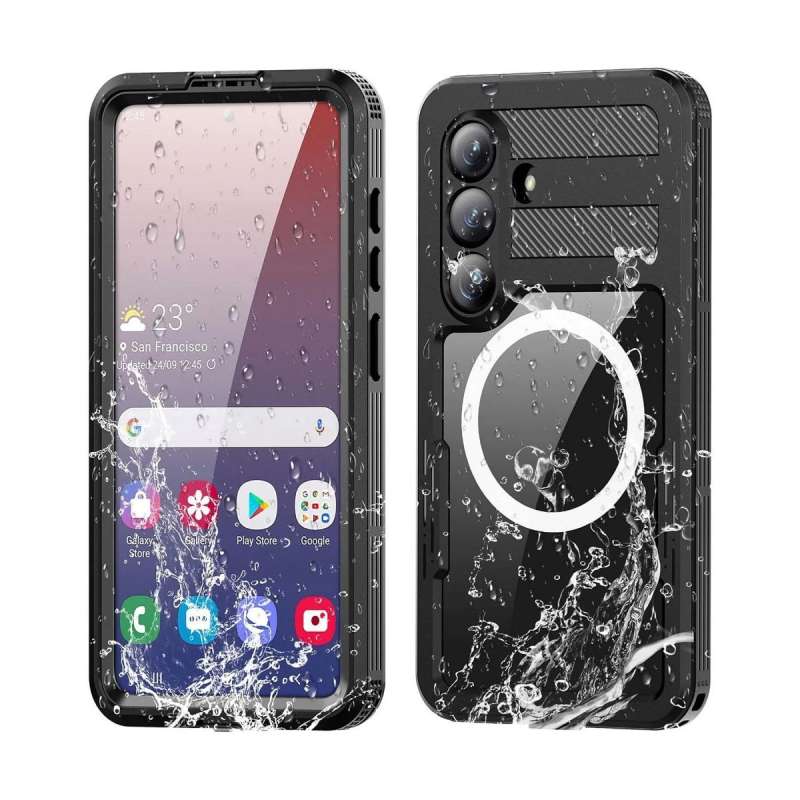 SPOTT-GR Shellbox Mars Case Αδιάβροχη Θήκη με Υποστήριξη MagSafe για Samsung Galaxy S26 Plus σε Μαύρο Χρώμα
