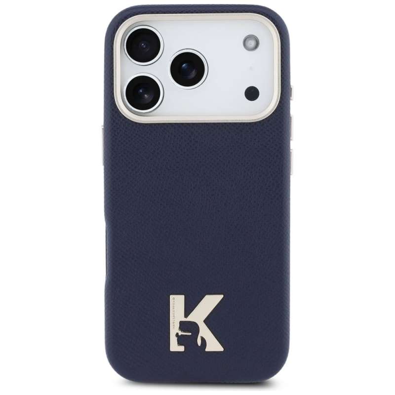 SPOTT-GR Karl Lagerfeld - Θήκη για Apple iPhone 17 Pro Max με Υποστήριξη MagSafe (PU FW W/ KHead Logo) σε Μπλε Χρώμα