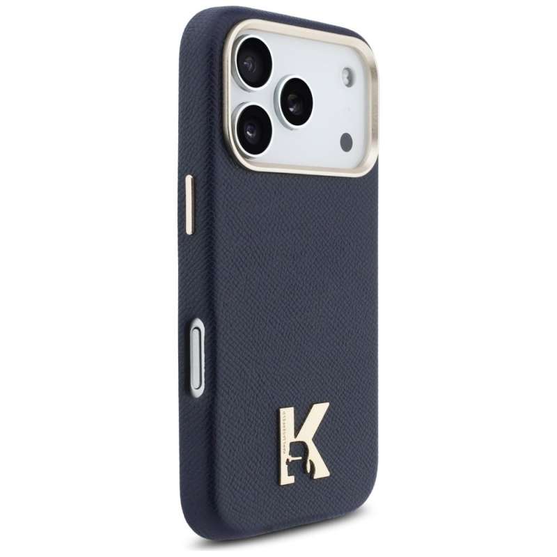 SPOTT-GR Karl Lagerfeld - Θήκη για Apple iPhone 17 Pro Max με Υποστήριξη MagSafe (PU FW W/ KHead Logo) σε Μπλε Χρώμα