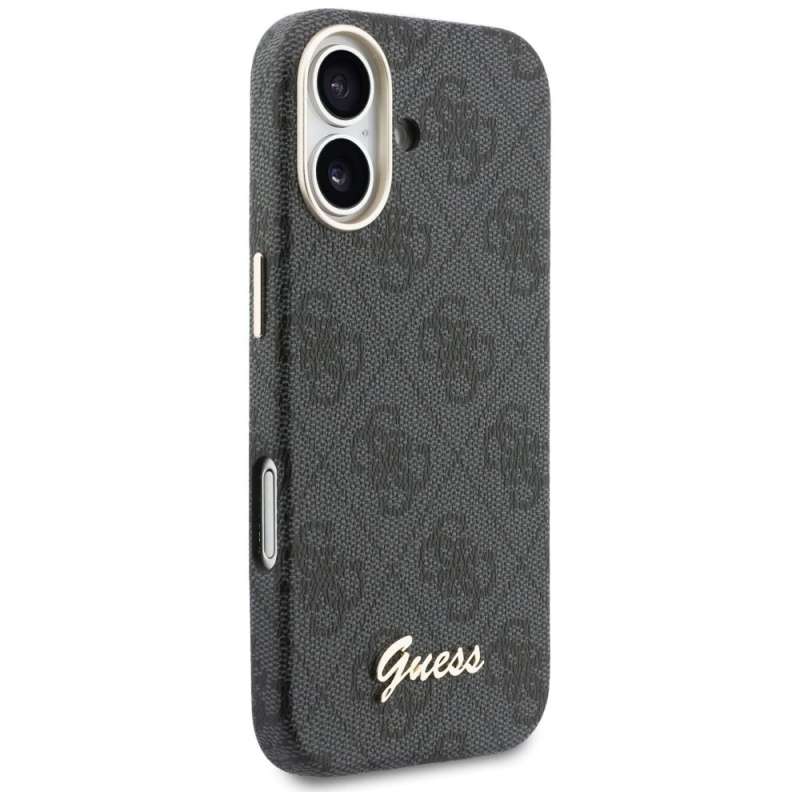 SPOTT-GR GUESS - Θήκη για Apple iPhone 17 με Υποστήριξη MagSafe (PU FW 4G Script) σε Μαύρο Χρώμα