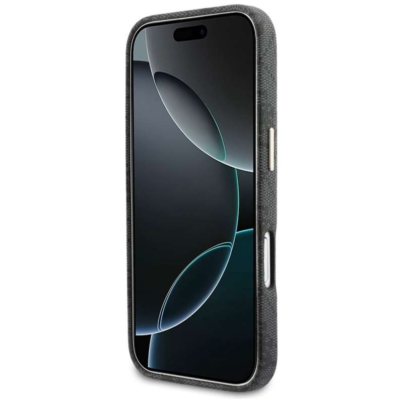 SPOTT-GR GUESS - Θήκη για Apple iPhone 17 με Υποστήριξη MagSafe (PU FW 4G Script) σε Μαύρο Χρώμα