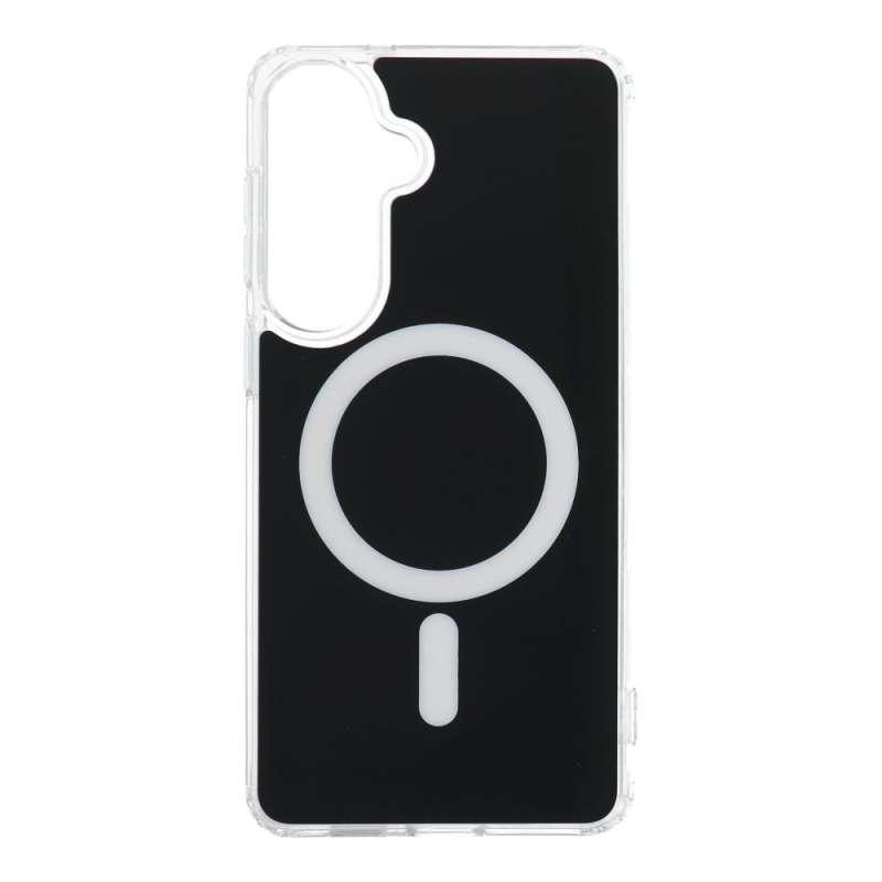 SPOTT-GR Clear Fusion Mag Case - Θήκη με Υποστήριξη MagSafe για Samsung Galaxy S26 Plus σε Μαύρο Χρώμα