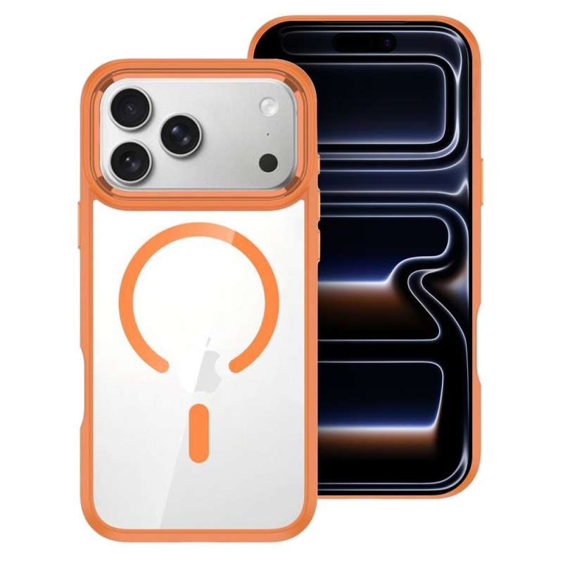 SPOTT-GR Roar Mag Bumper - Θήκη με Υποστήριξη MagSafe για Apple iPhone 16 Pro σε Πορτοκαλί Χρώμα