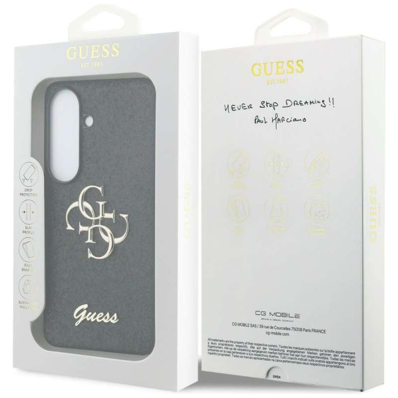 SPOTT-GR GUESS - Θήκη for Samsung Galaxy S26 (Fixed Glitter 4G Big Metal Logo) σε Μαύρο Χρώμα