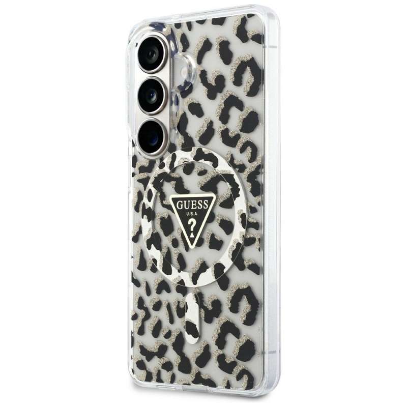 SPOTT-GR GUESS - Θήκη για Samsung Galaxy S26 (Magnetic IML Leopard Print Triangle) σε Μαύρο Χρώμα