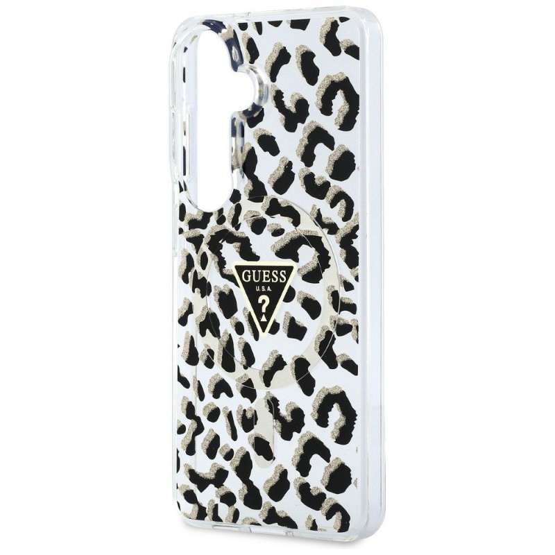 SPOTT-GR GUESS - Θήκη για Samsung Galaxy S26 (Magnetic IML Leopard Print Triangle) σε Μαύρο Χρώμα