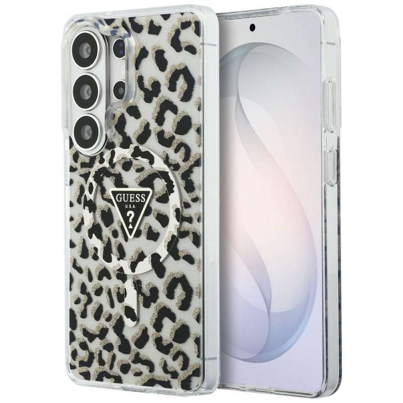 SPOTT-GR GUESS - Θήκη για Samsung Galaxy S26 Ultra (Magnetic IML Leopard Print Triangle) σε Μαύρο Χρώμα