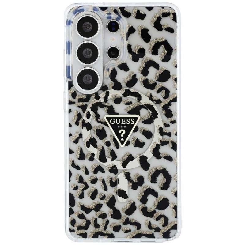 SPOTT-GR GUESS - Θήκη για Samsung Galaxy S26 Ultra (Magnetic IML Leopard Print Triangle) σε Μαύρο Χρώμα