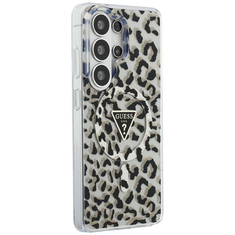 SPOTT-GR GUESS - Θήκη για Samsung Galaxy S26 Ultra (Magnetic IML Leopard Print Triangle) σε Μαύρο Χρώμα