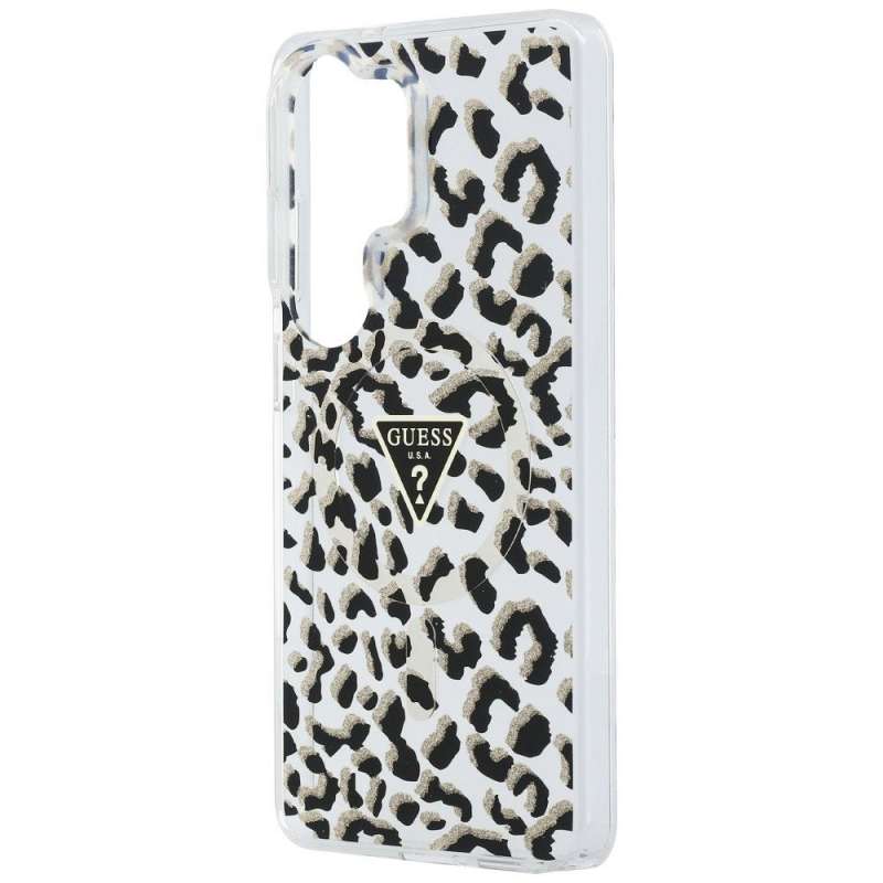 SPOTT-GR GUESS - Θήκη για Samsung Galaxy S26 Ultra (Magnetic IML Leopard Print Triangle) σε Μαύρο Χρώμα