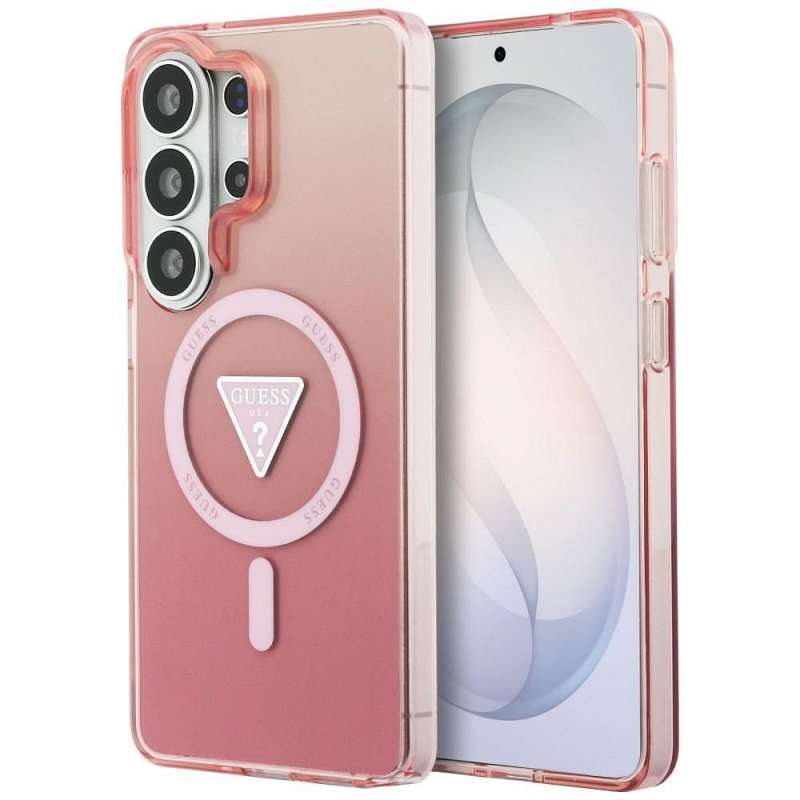 SPOTT-GR GUESS - Θήκη για Samsung Galaxy S26 Ultra (Magnetic IML Gradient Triangle) σε Ροζ Χρώμα