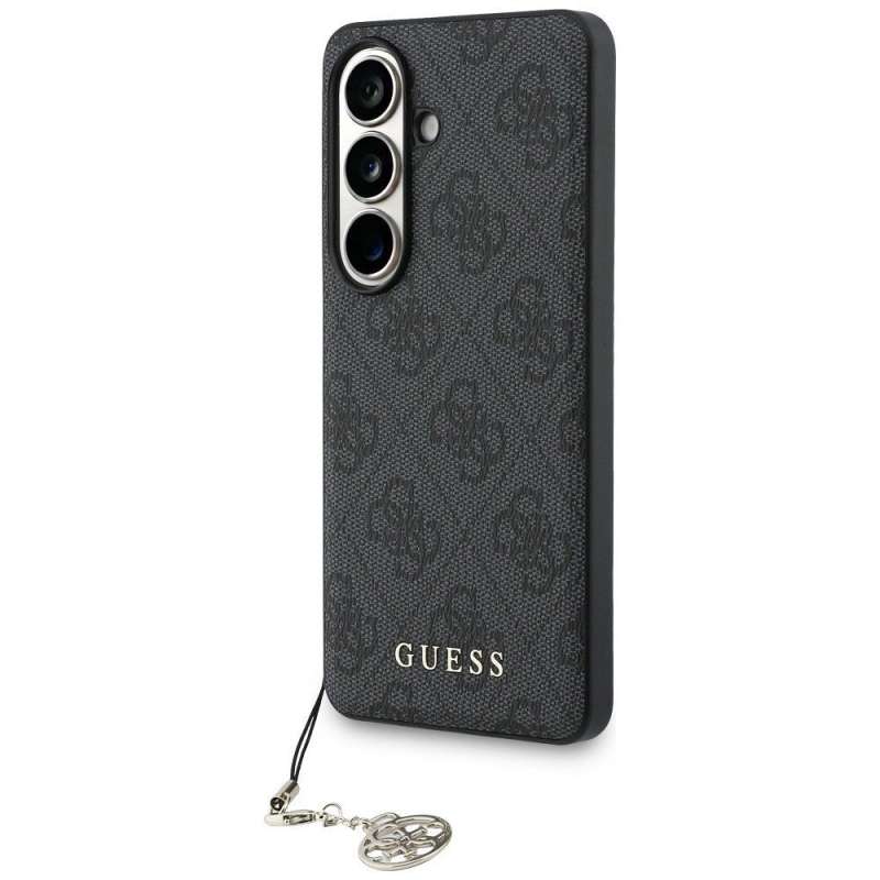 SPOTT-GR GUESS - Θήκη για Samsung Galaxy S26 (PU 4G Classic Logo with Charm) σε Μαύρο Χρώμα