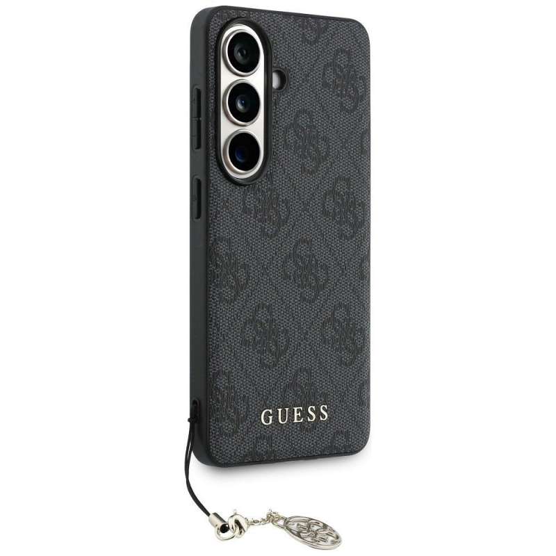 SPOTT-GR GUESS - Θήκη για Samsung Galaxy S26 (PU 4G Classic Logo with Charm) σε Μαύρο Χρώμα