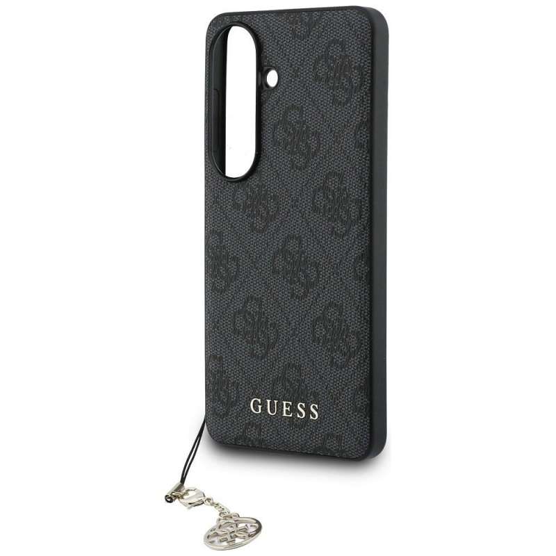 SPOTT-GR GUESS - Θήκη για Samsung Galaxy S26 (PU 4G Classic Logo with Charm) σε Μαύρο Χρώμα