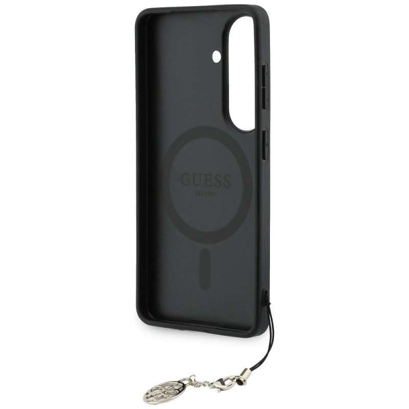 SPOTT-GR GUESS - Θήκη για Samsung Galaxy S26 (PU 4G Classic Logo with Charm) σε Μαύρο Χρώμα