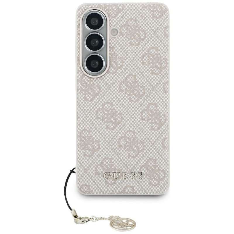 SPOTT-GR GUESS - Θήκη για Samsung Galaxy S26 (PU 4G Classic Logo with Charm) σε Ροζ Χρώμα