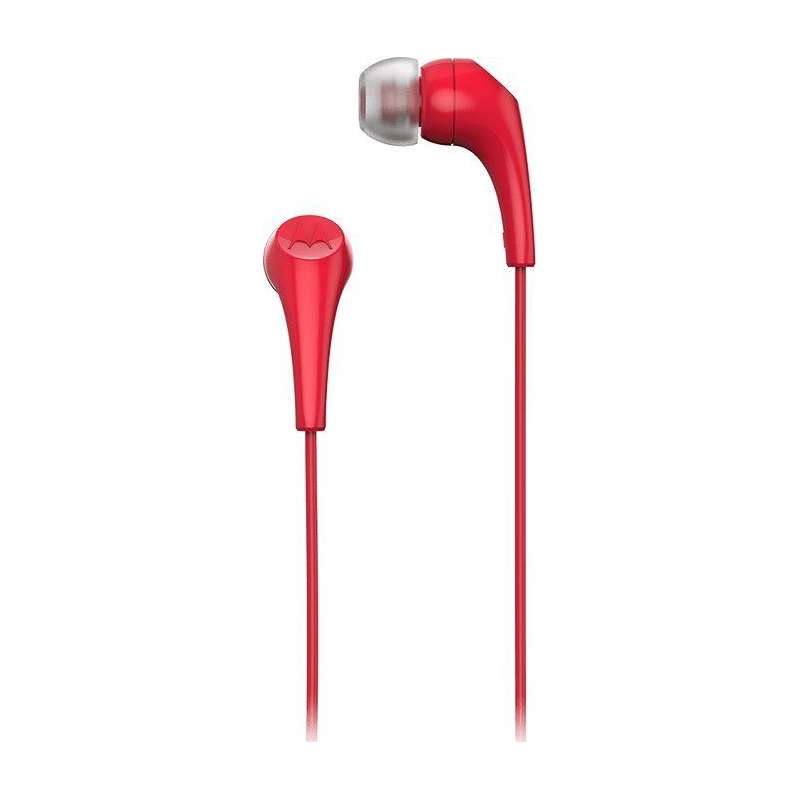 SPOTT-GR Motorola Earbuds 2S - Ενσύρματα In-Ear Ακουστικά με Υποδοχή Jack 3.5mm σε Κόκκινο Χρώμα
