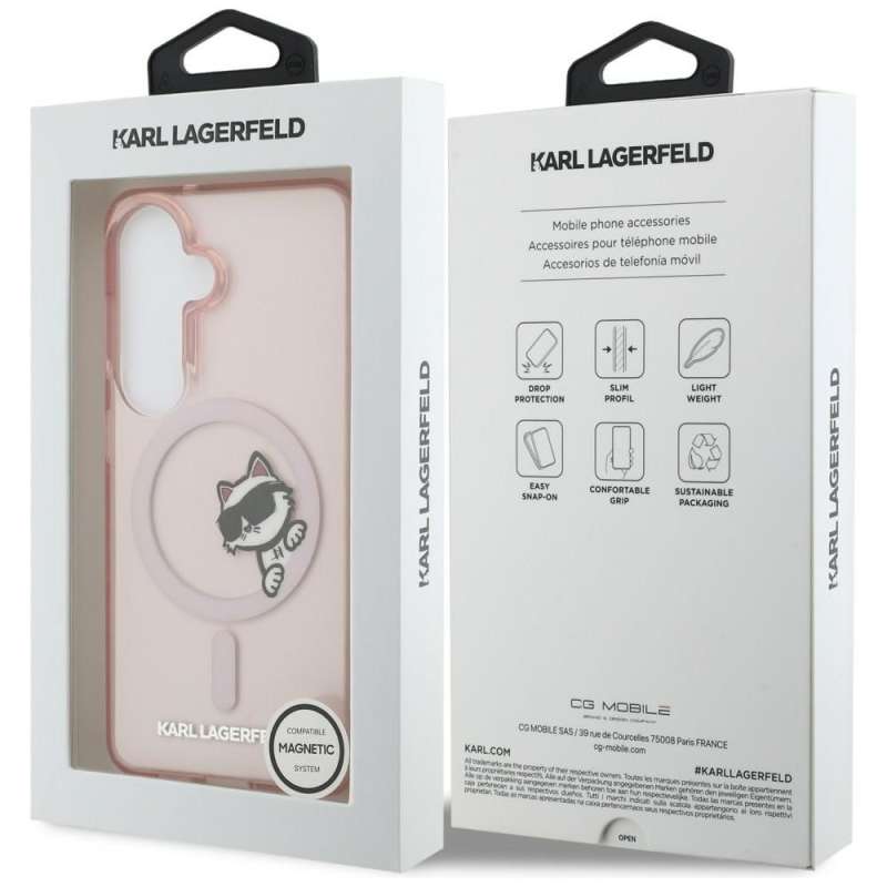 SPOTT-GR Karl Lagerfeld - Θήκη for Samsung Galaxy S26 (Magnetic IML Peekaboo Choupette) σε Ροζ Χρώμα