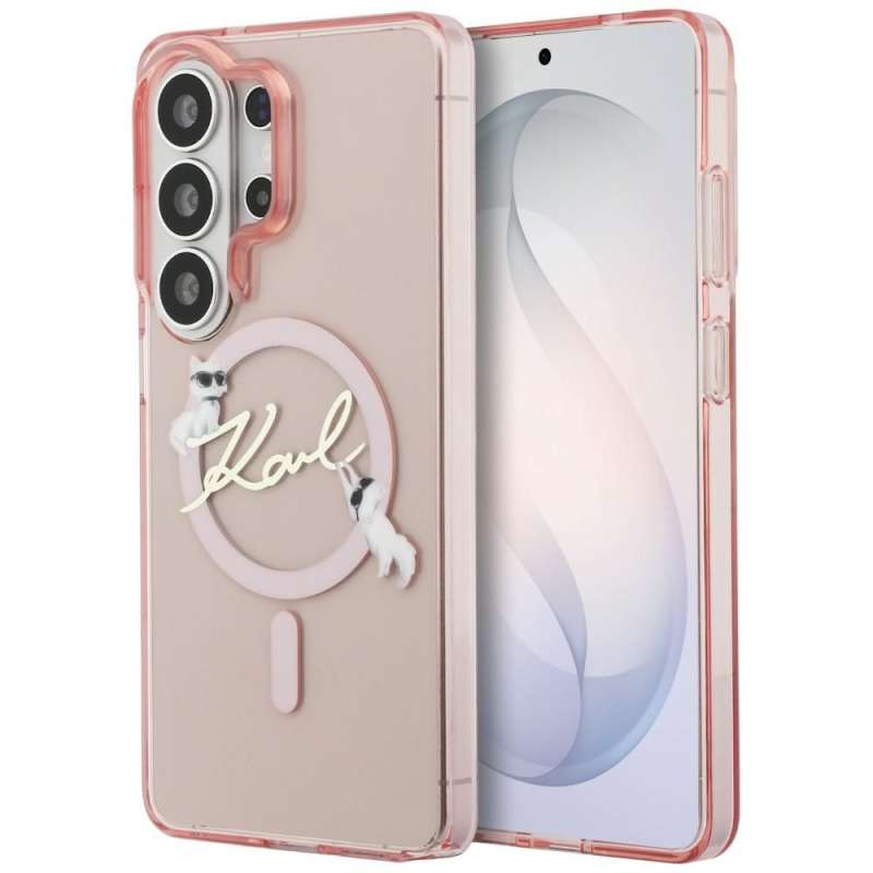 SPOTT-GR Karl Lagerfeld - Θήκη for Samsung Galaxy S26 Ultra KLHMS26L5HKSCAP (Magnetic IML KC Script) pink