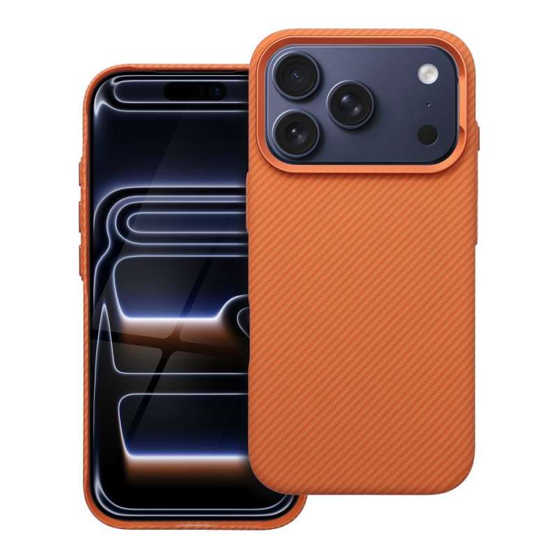 SPOTT-GR Kevlar Case - Θήκη με Υποστήριξη MagSafe για για Apple iPhone 16e / 17e σε Πορτοκαλί Χρώμα