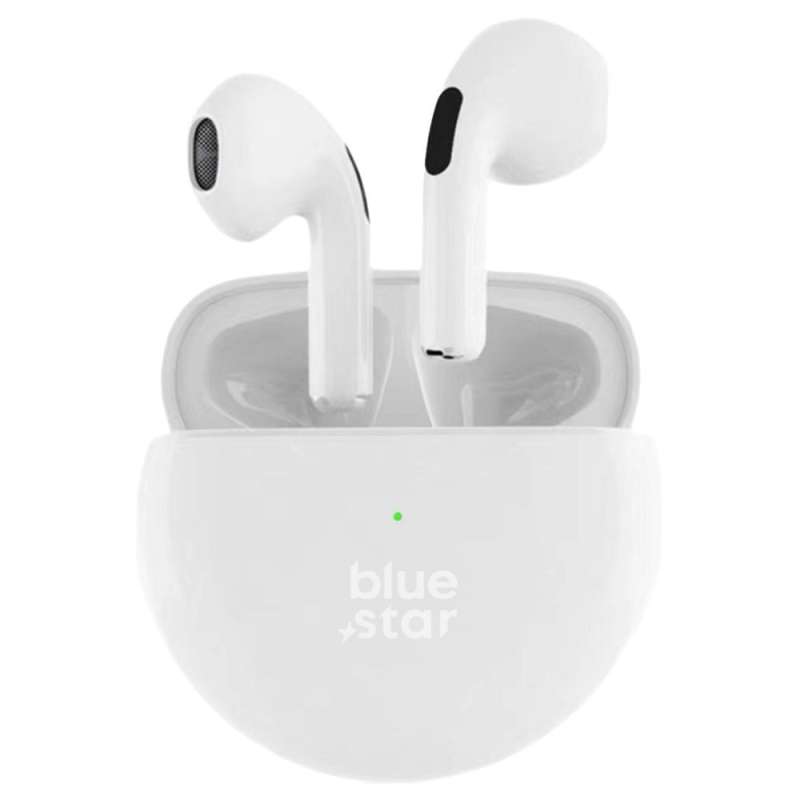 SPOTT-GR Blue Star Circle Beat TX3 - Ασύρματα In-Ear Ακουστικά Bluetooth σε Άσπρο Χρώμα