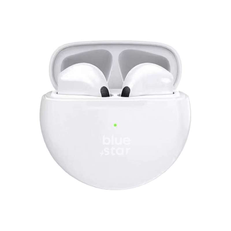 SPOTT-GR Blue Star Circle Beat TX3 - Ασύρματα In-Ear Ακουστικά Bluetooth σε Άσπρο Χρώμα